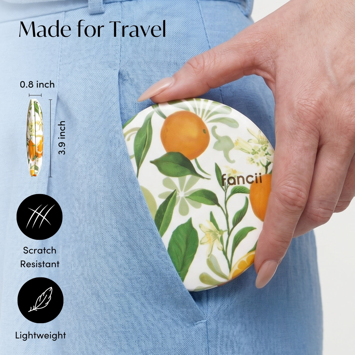 Mini Taylor LED Compact Mirror | Italian Citrus - Image 6