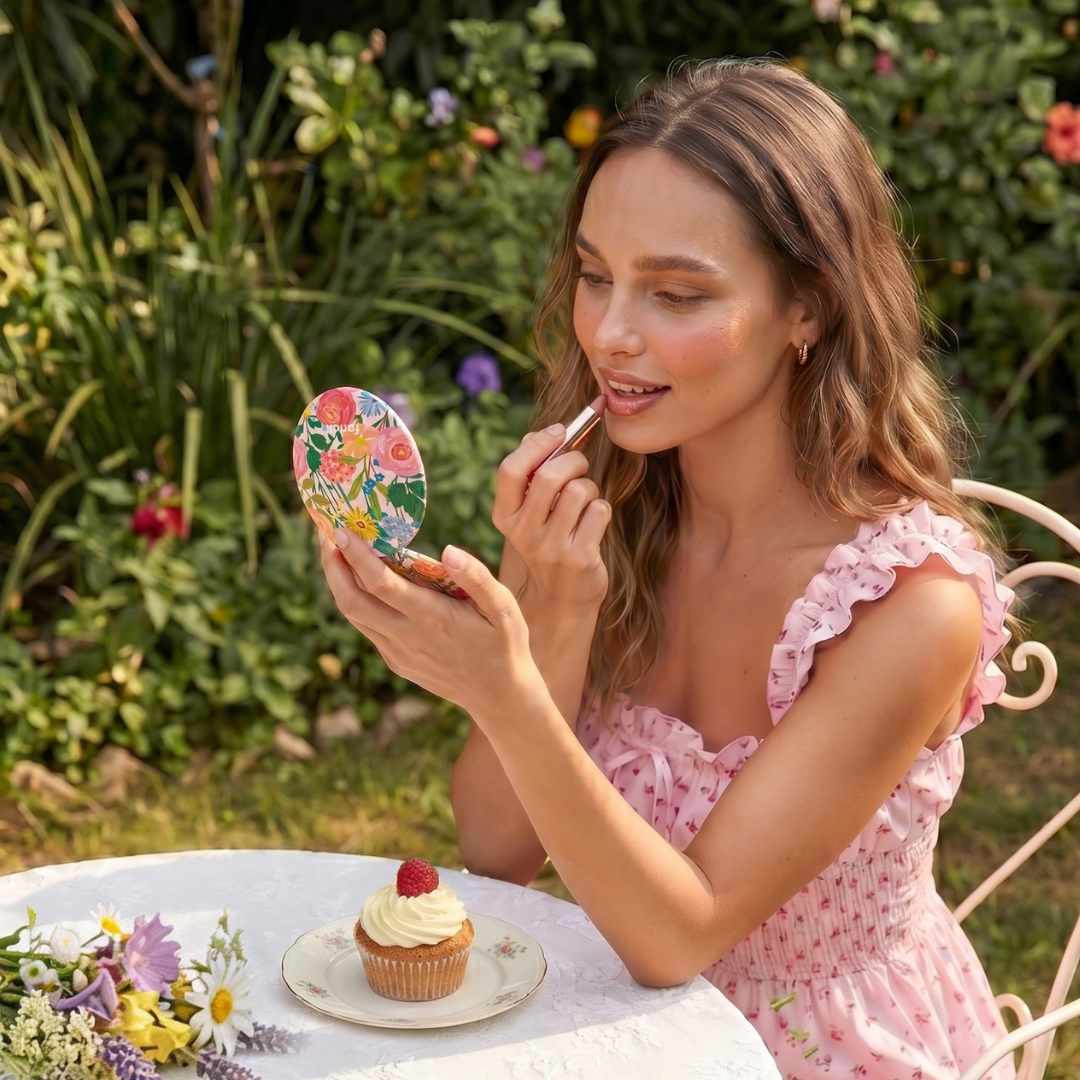 Mini Taylor LED Compact Mirror | Vibrant Florals - Image 10