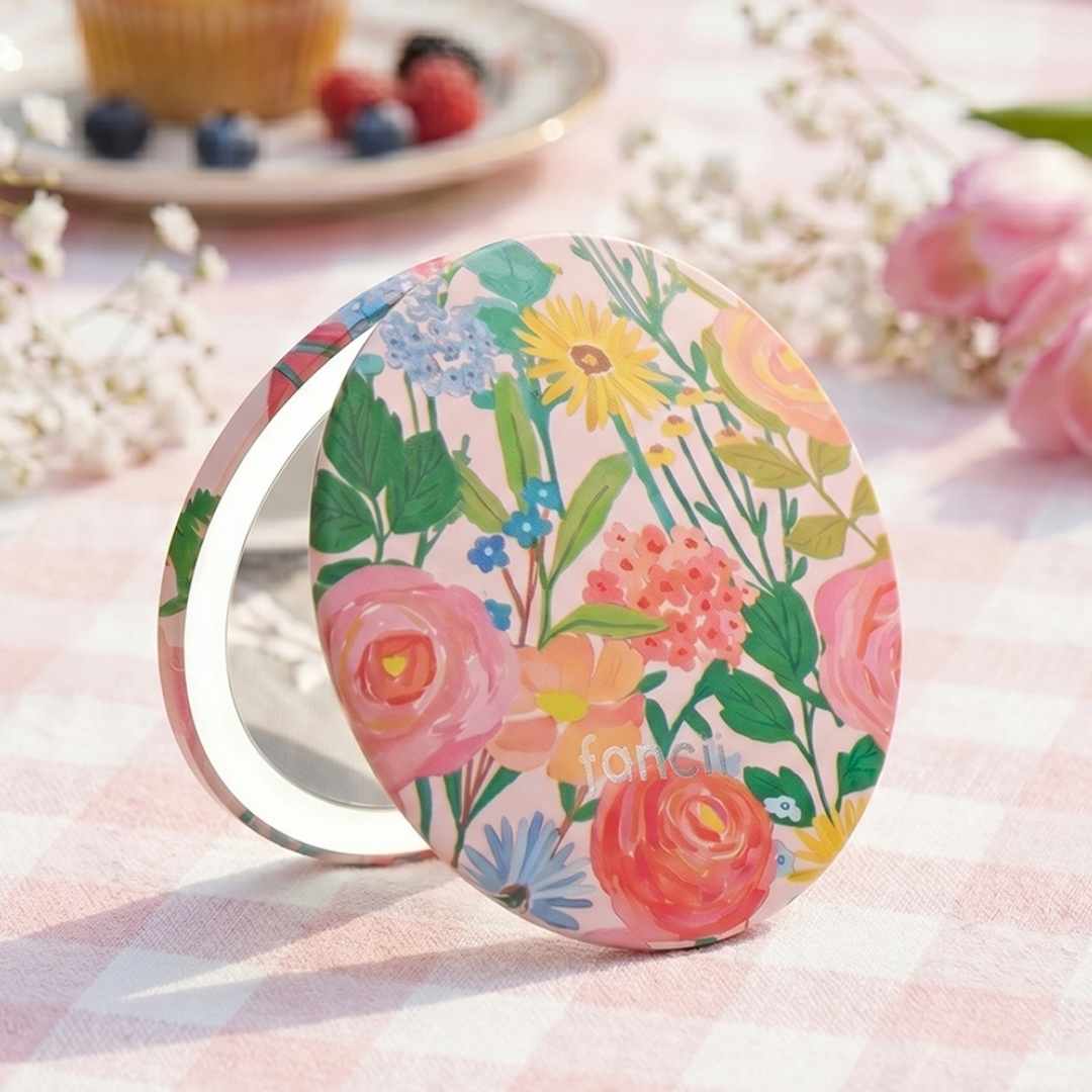 Mini Taylor LED Compact Mirror | Vibrant Florals - Image 5