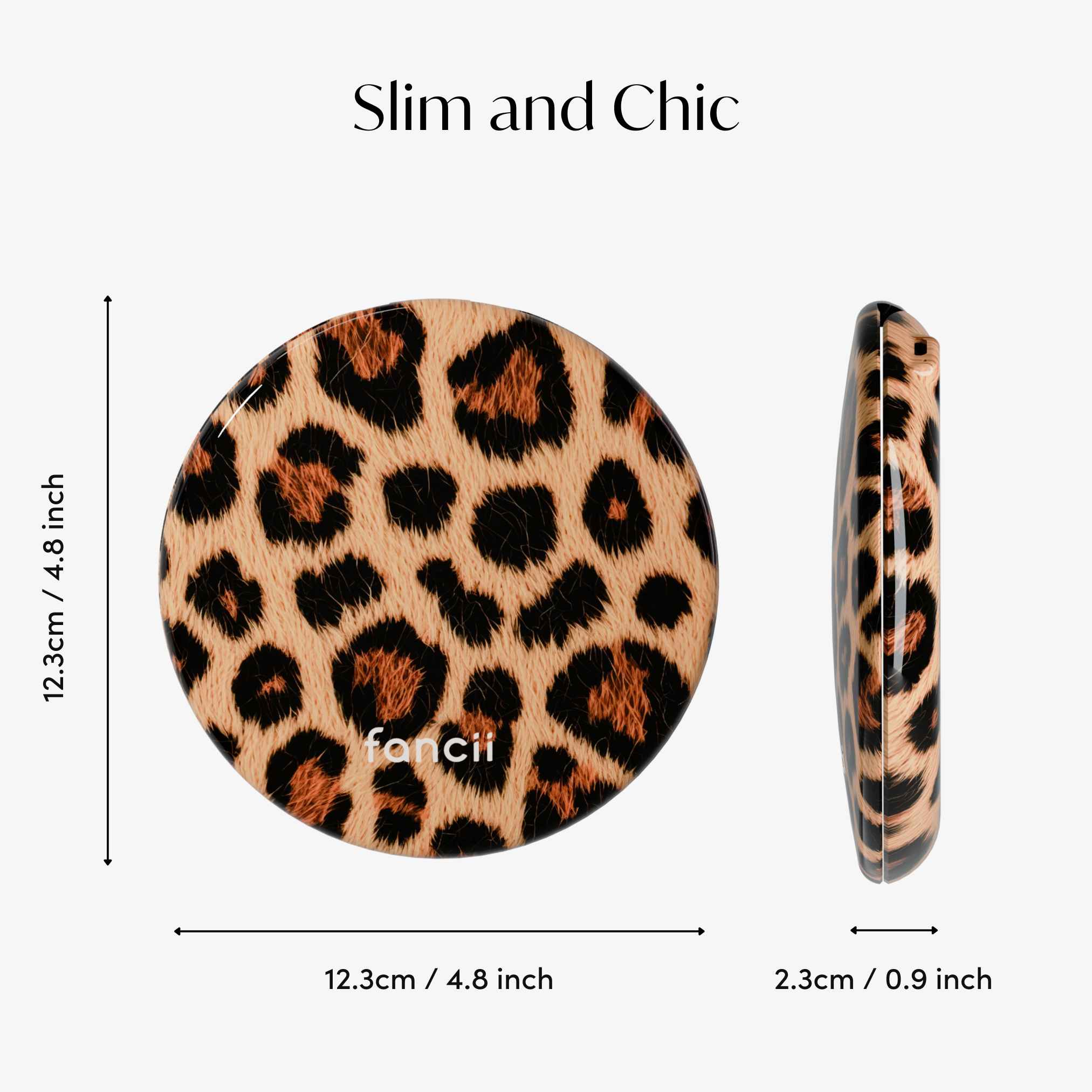Taylor LED Compact Mirror | Cheetah Chic - Image 8