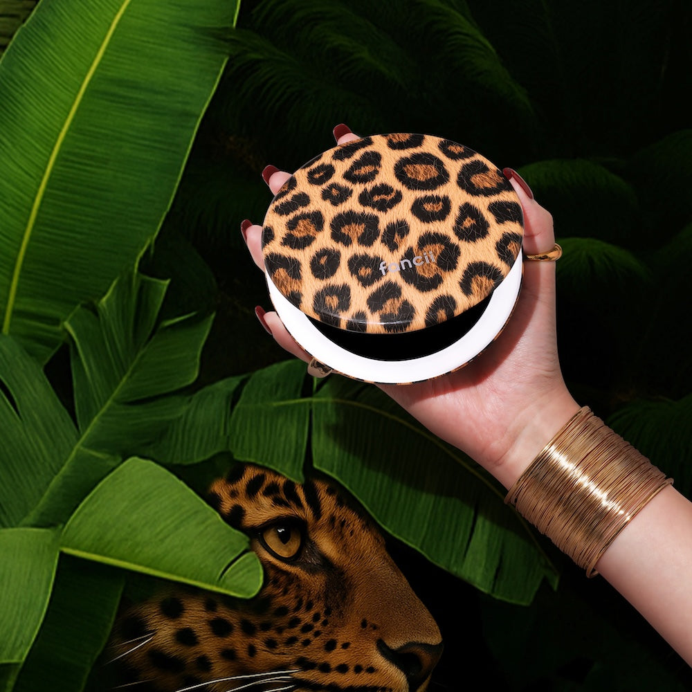 Taylor LED Compact Mirror | Cheetah Chic - Image 2