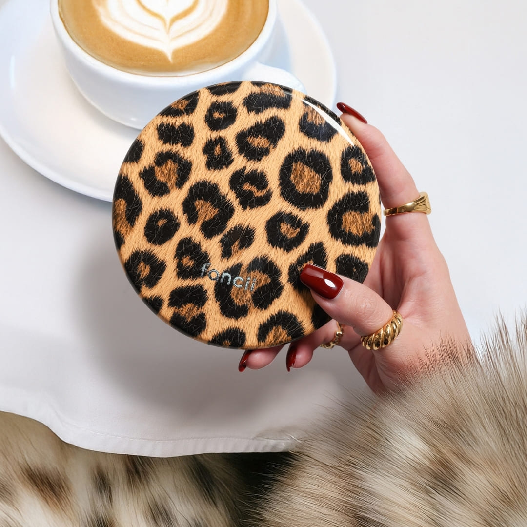 Taylor LED Compact Mirror | Cheetah Chic - Image 6