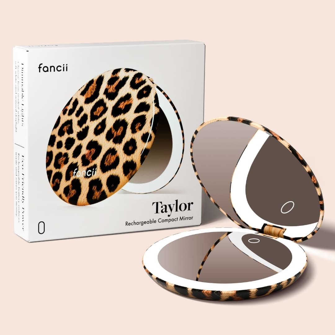 Taylor LED Compact Mirror | Cheetah Chic - Image 7