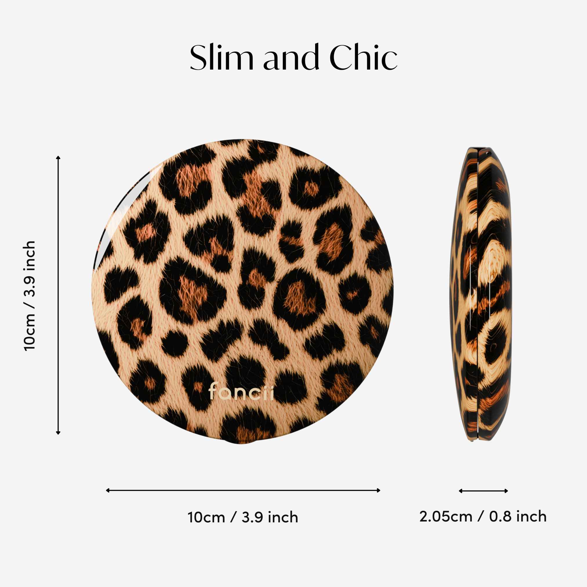 Mini Taylor LED Compact Mirror | Cheetah Chic - Image 9