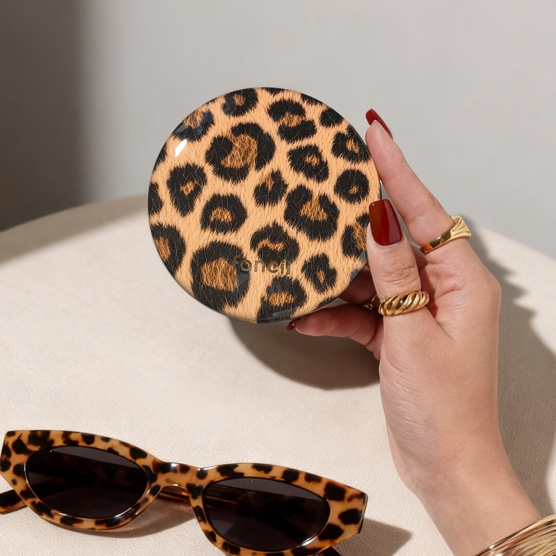 Mini Taylor LED Compact Mirror | Cheetah Chic - Image 11