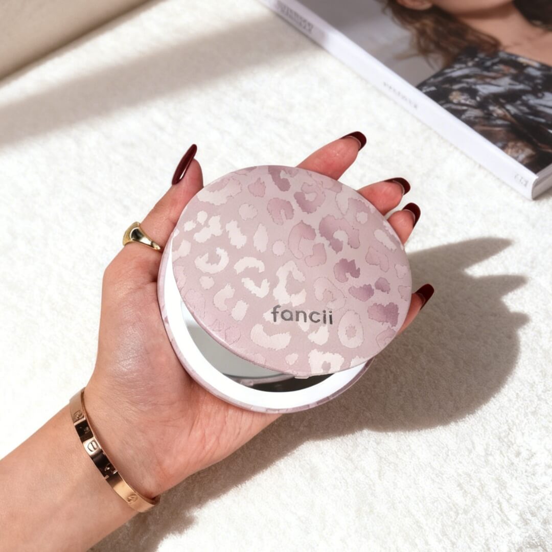 Mini Taylor LED Compact Mirror | Cosmic Leopard - Image 9